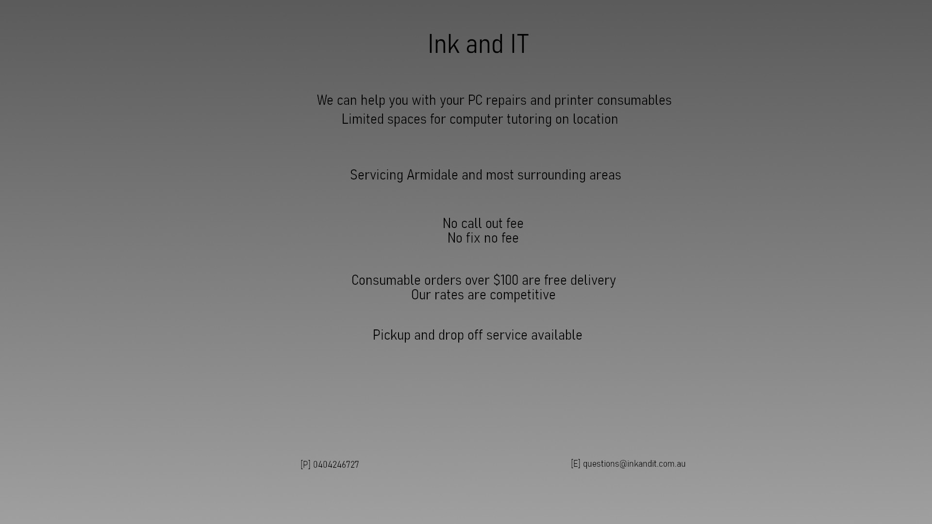 Ink and IT, your local IT help